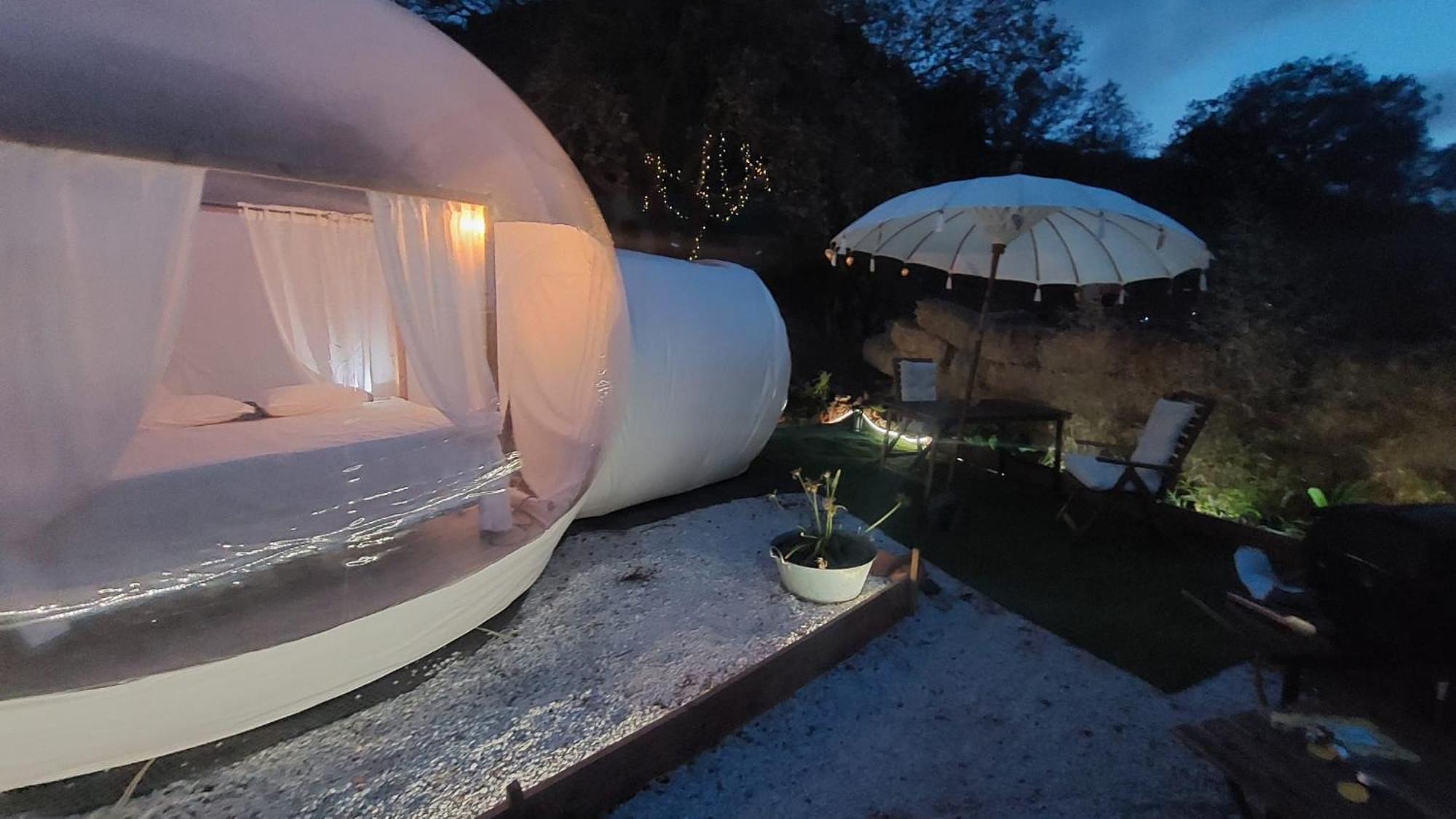 Glamping Burbuja Almendros Luxuszelt Málaga
